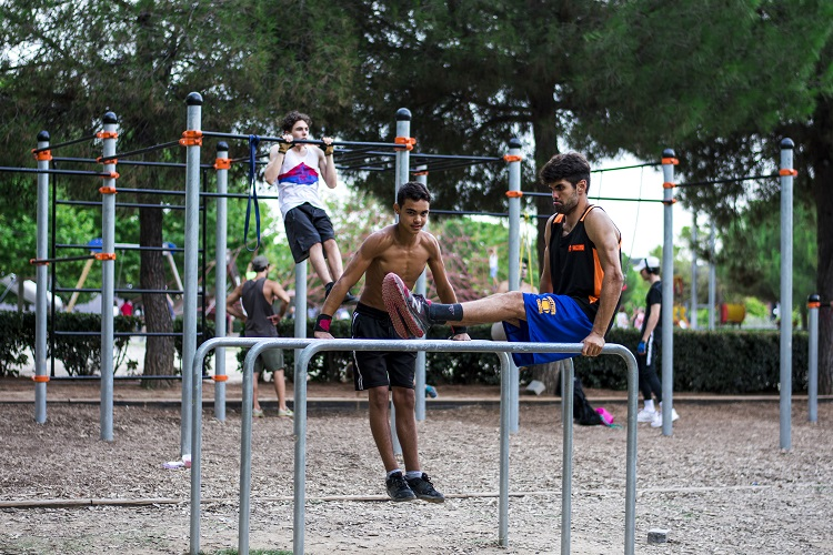 Entrenament de calistenia.